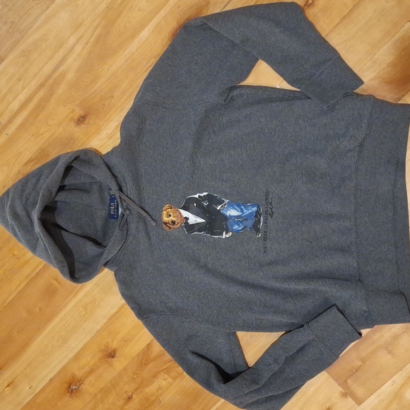 Polo Ralph Lauren Other - Tuxedo Polo Bear By Ralph Lauren Hoodie Mens Size Large Preppy Classic Casual